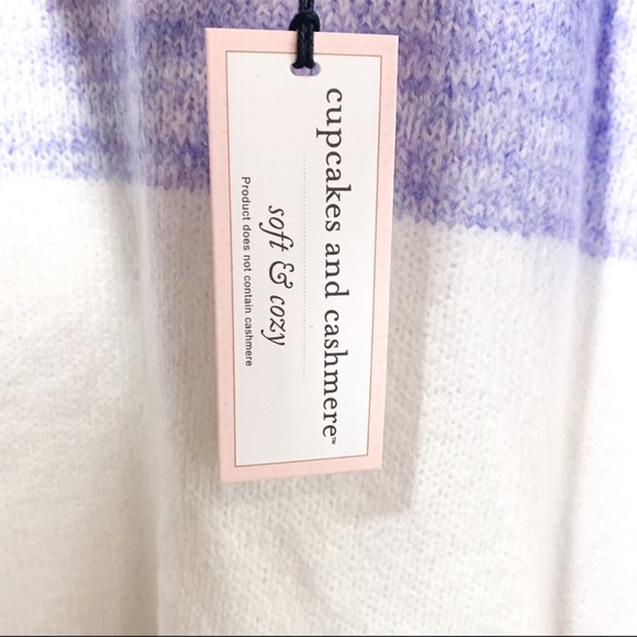 CUPCAKES & CASHMERE Soft Color Block Stripe Crewneck Sweater - Picture 2 of 5